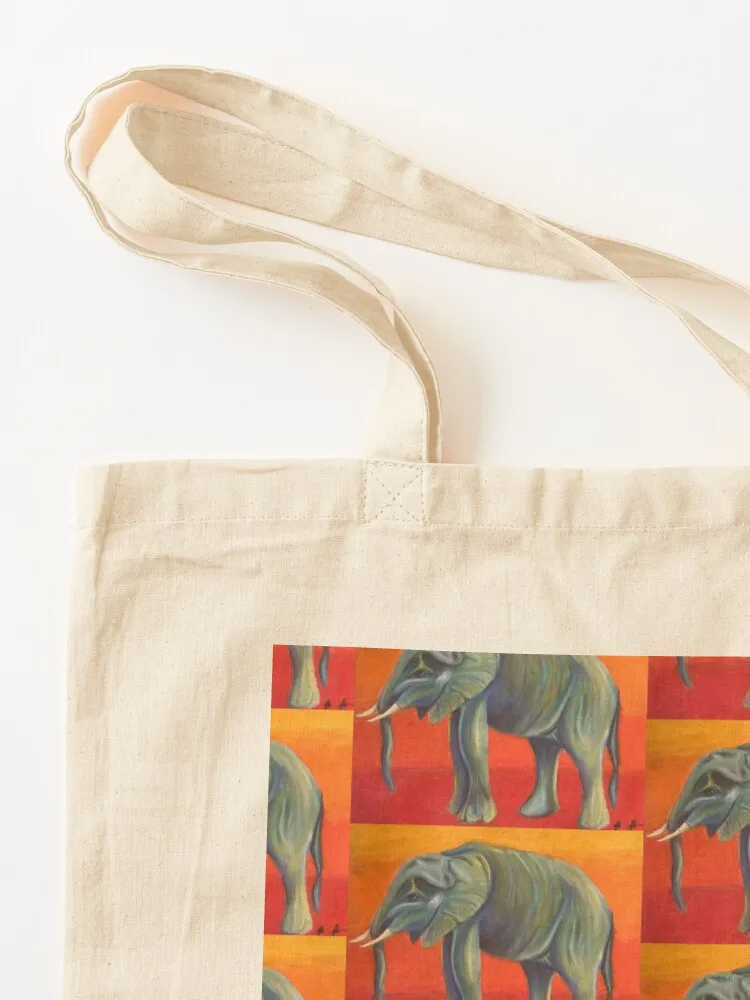 Sunset Elephant Tote Bag sacs de Shopping حقائب كبيرة الحجم حقائب نسائية فاخرة من القماش