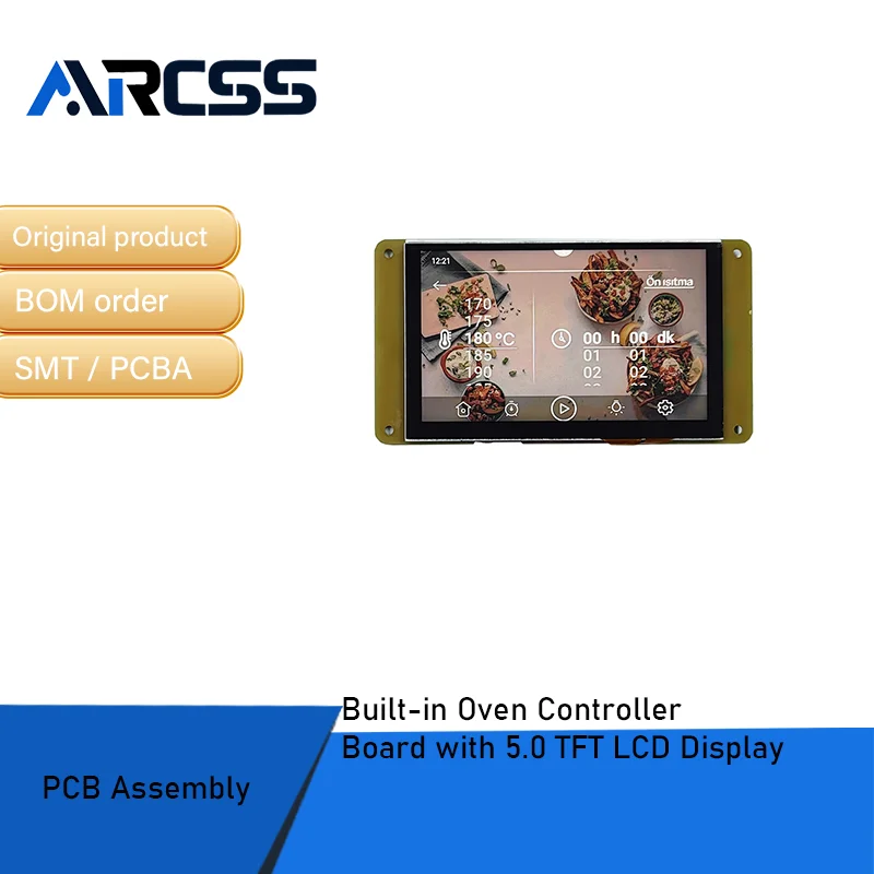 Papan Pengontrol Oven Terintegrasi dengan Layar LCD TFT 5.0