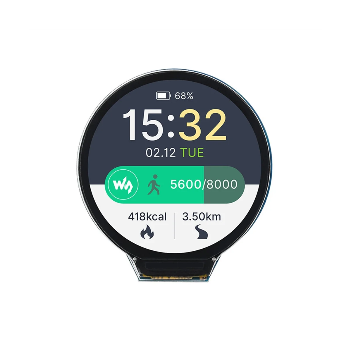 Waveshare for Raspberry Pi RP2040 Microcontroller Development Board1.28 Inch Circular LCD Display Screen with Sensor MicroPython