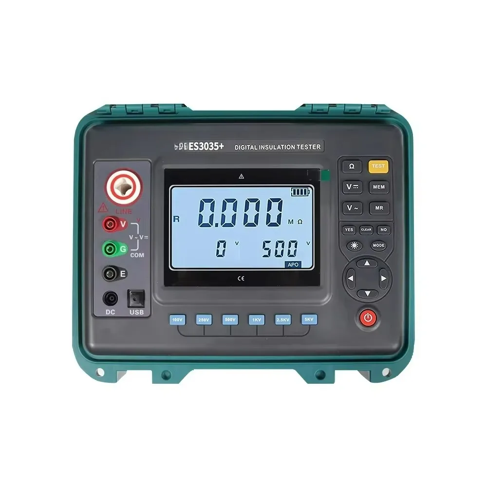 ES3035+ factory direct sales digital insulation resistance tester, ohm tester, ohmmeter voltmeter, megohmmeter