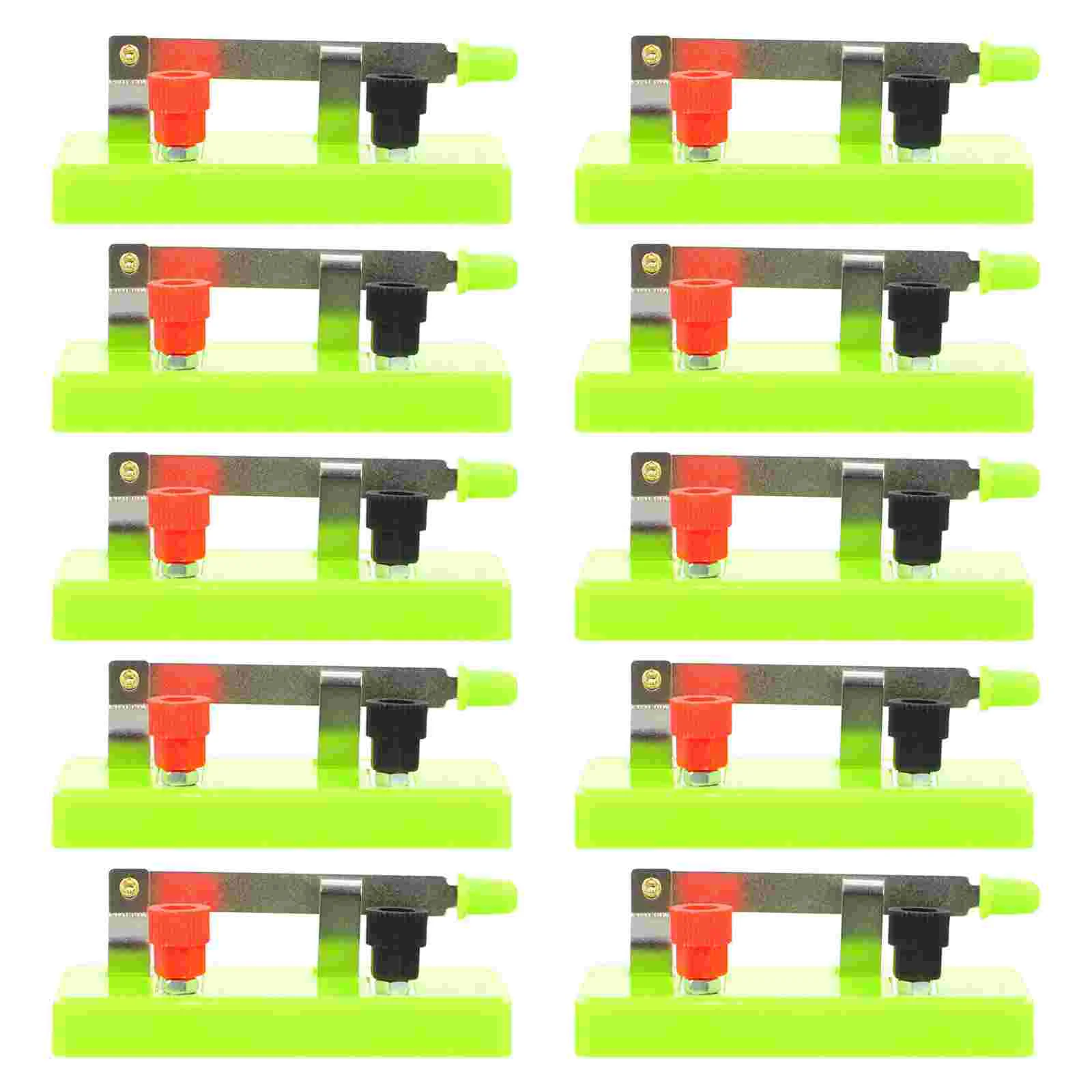 

10 Pcs Unipolar Single Pole Switch Wire Plastic Potentiometers Physics Laboratory Equipment