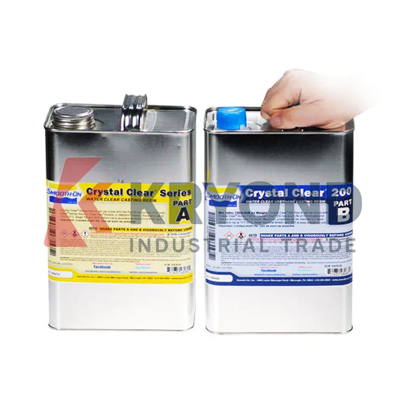 SMOOTH ON CRYSTAL CLEAR 200 Urethane Casting Resin for High Transparency Prototyping Mold Making and Art Projects