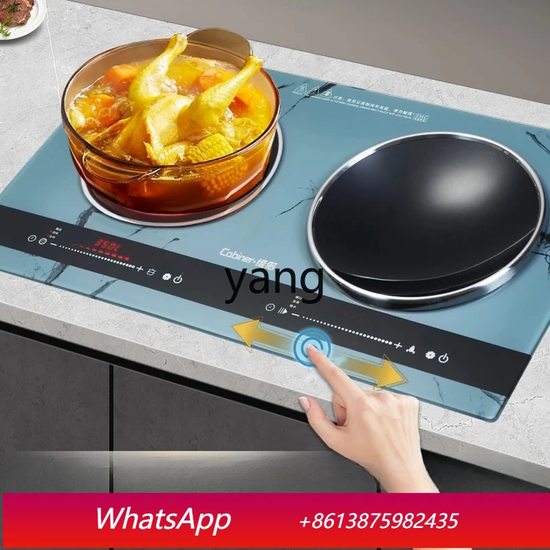 

LH High Power Sliding Touch Induction Cooker Double Stove Embedded Household Electric Ceramic Cooker