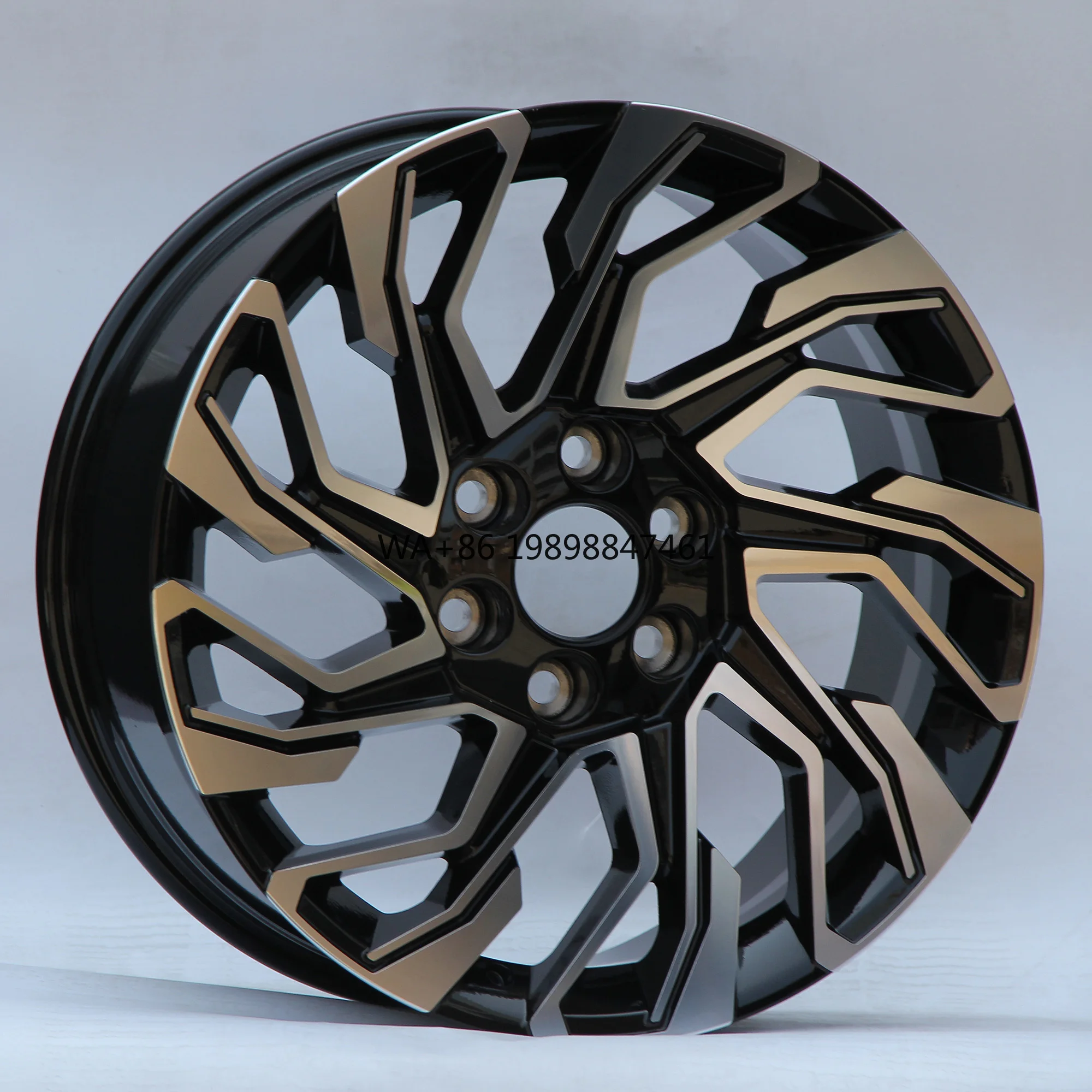 

18 Inch Car Wheel Rims New Car Wheel Hub Aluminum Alloy Spoke Design 139.7mm PCD 25mm Offset Black Finish Wheels for