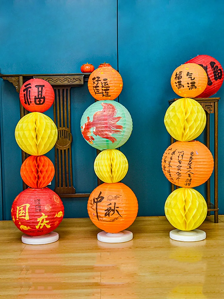 decorative-lantern-stand-props-scene-setting-festive-atmosphere-display-item-honeycomb-ball-traditional-chinese-style-paper-l