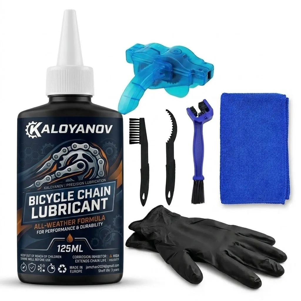 AliExpress NONE Bicycle Chain Cleaning Kit Professional Bike Maintenance Tool Set Includes Chain Washer Tool Lube Oil Gloves Microfiber Towel