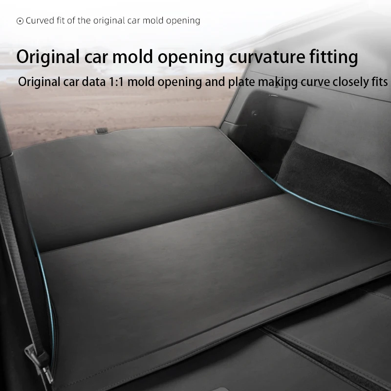 For Tesla New Model Y Juniper 2026+ Leather Trunk Mats Rear Seat Back Protector Pad Backrest All Weather Liner Pet Anti-kick Pad