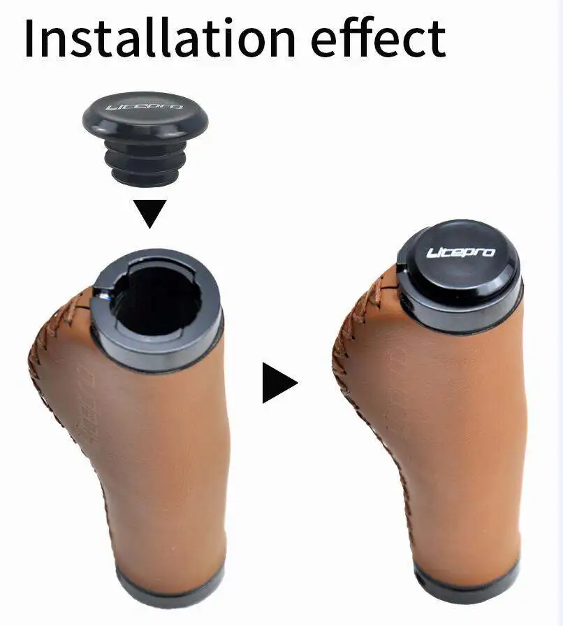 Litepro MTB Road Bike Handlebar Grips Plastic Plug Ultralight Lockable Grips 22.2mm Expansion Stopper Parts For brompton Bike