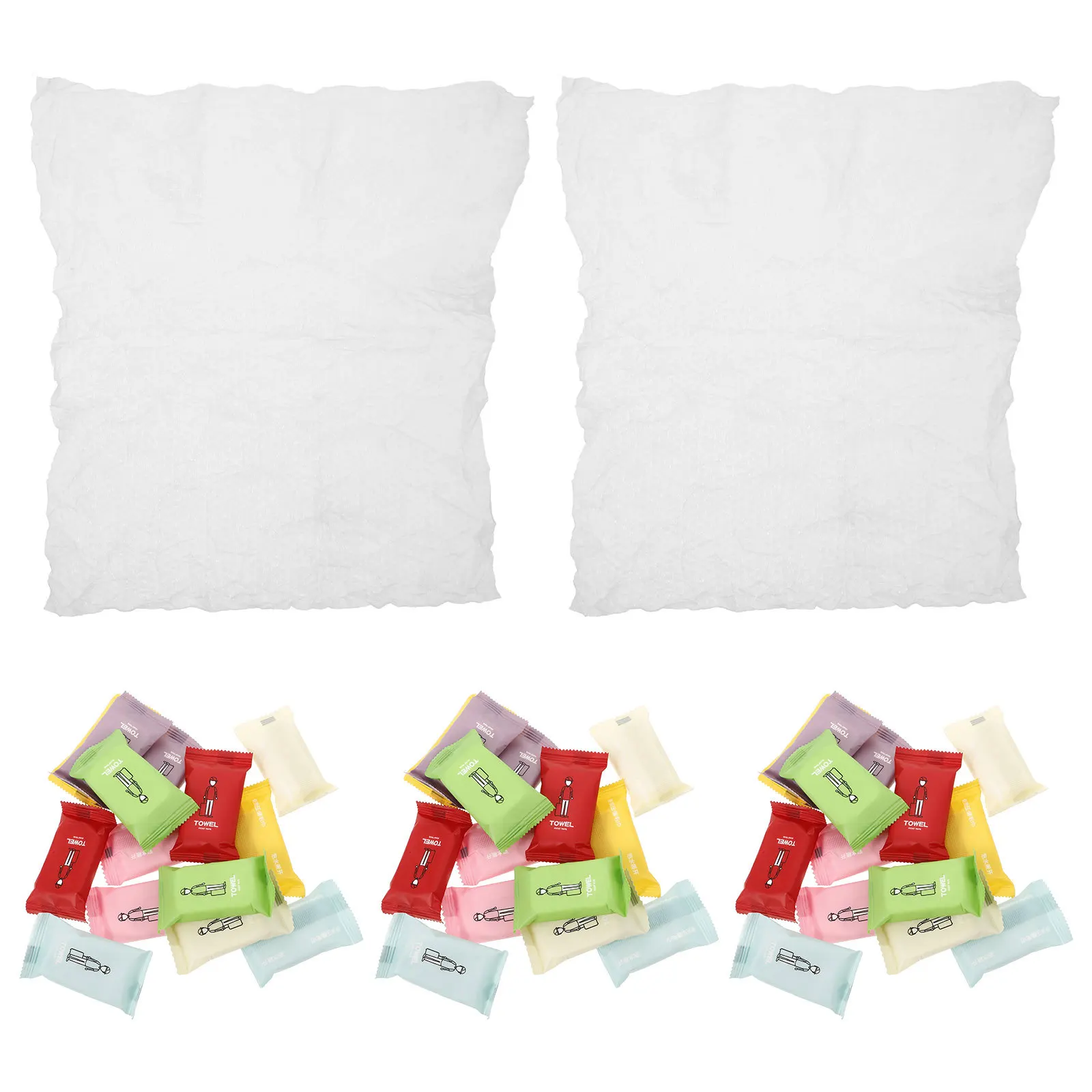 

70Pcs Disposable Compressed Facial Towels Thick Large Soft Washcloths Travel Camping Portable Mini Coin Tissue Cotton Wipes