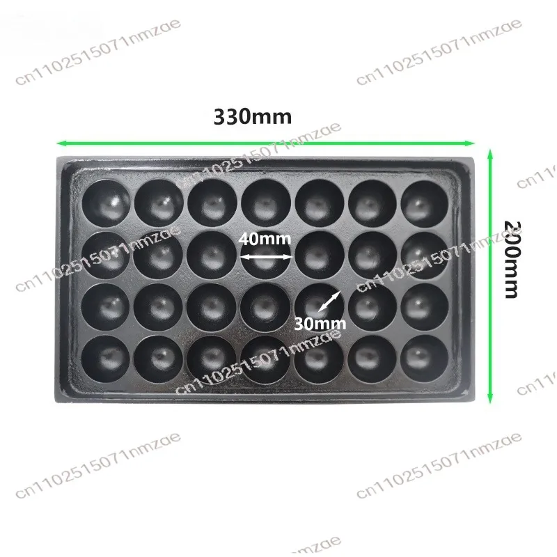 

Gas type fish ball waffle machine 28 holes non-stick snack ball machine flat grill machine