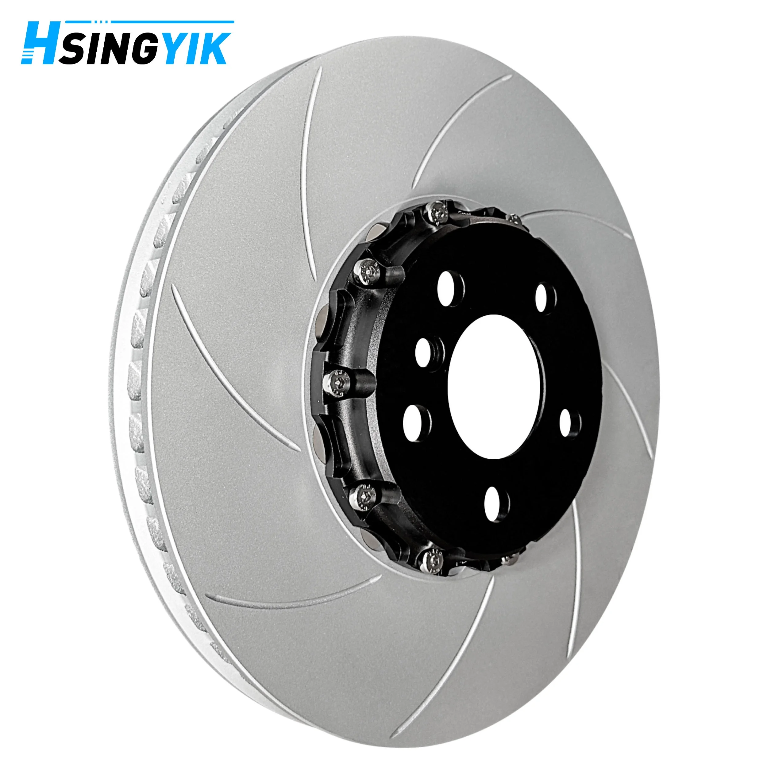 378X36MM 2-Piece Brake Disc Rotor Upgrade Replacement For BMW G20 G30 G12 G15 G05 OEM 1-Piece Front Rotor