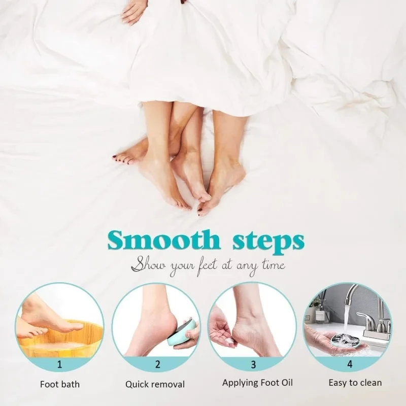 ماكينة تشذيب القدم الاحترافية عالية الجودة من زجاج النانو، أداة باديكير لتقشير القدم، أداة فرك وطحن القدم #5