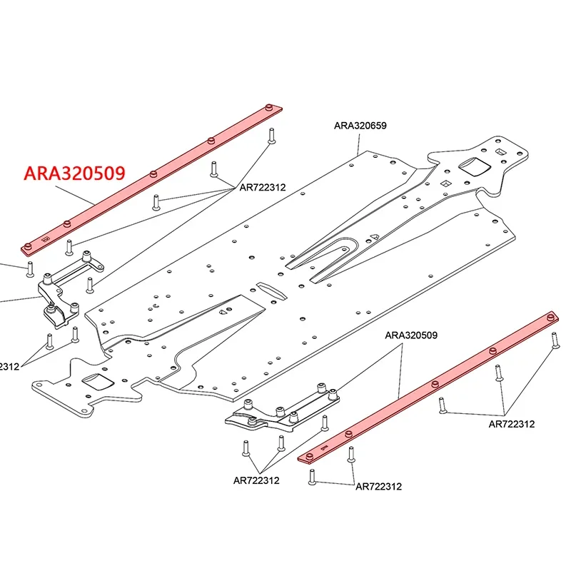 Ensemble de jupes latérales de Simulation en Fiber de carbone, 2 pièces, pour 1/7 ARRMA FELONY INFRACTION 6S LIMITLESS F1 V2, pièces de mise à niveau pour voiture et camion ARA 320509