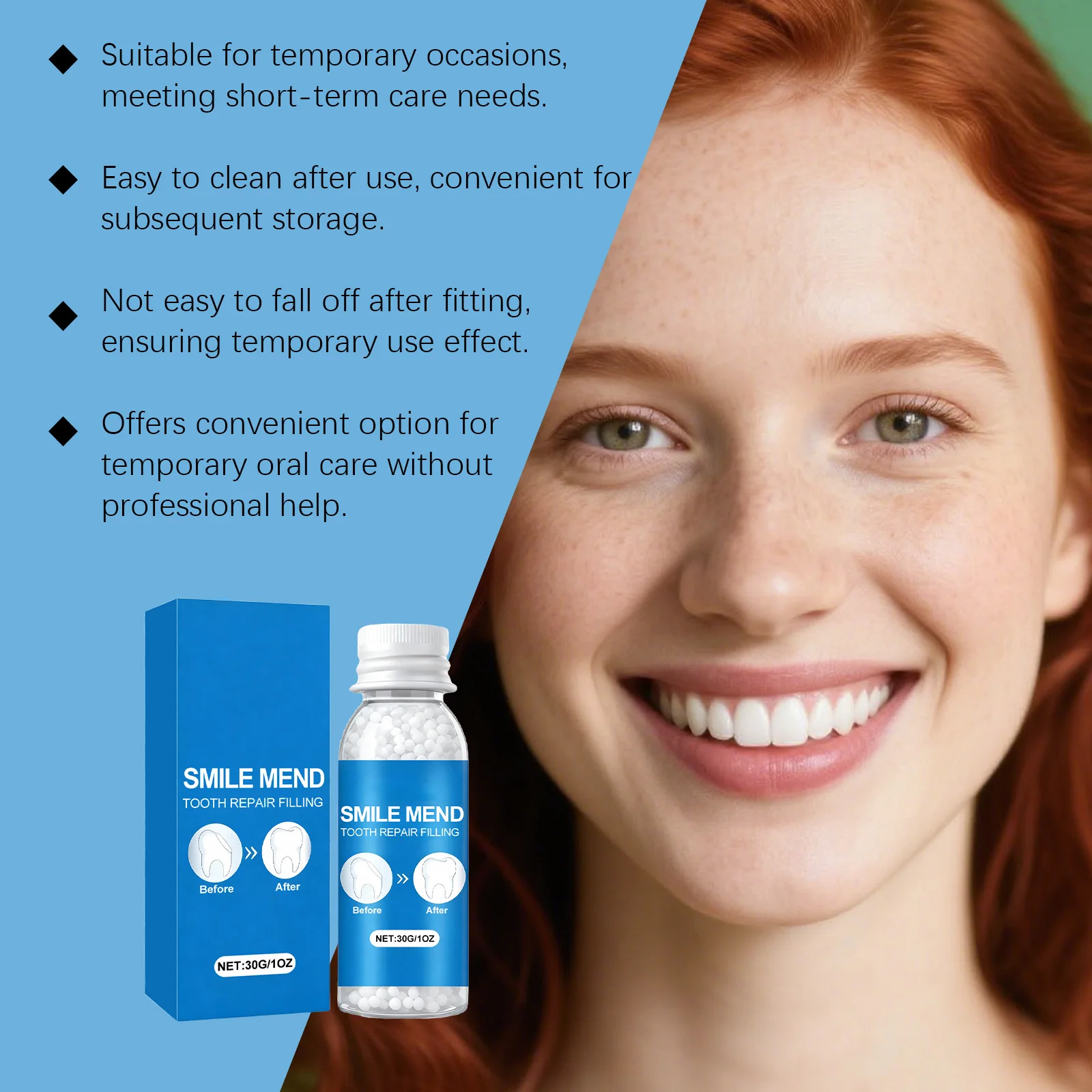 Solid Dental Adhesive Filling Fix Missing Broken Teeth Temporary Teeth Glue Safe Repair Kit Emergency Dentistry Care Supplies