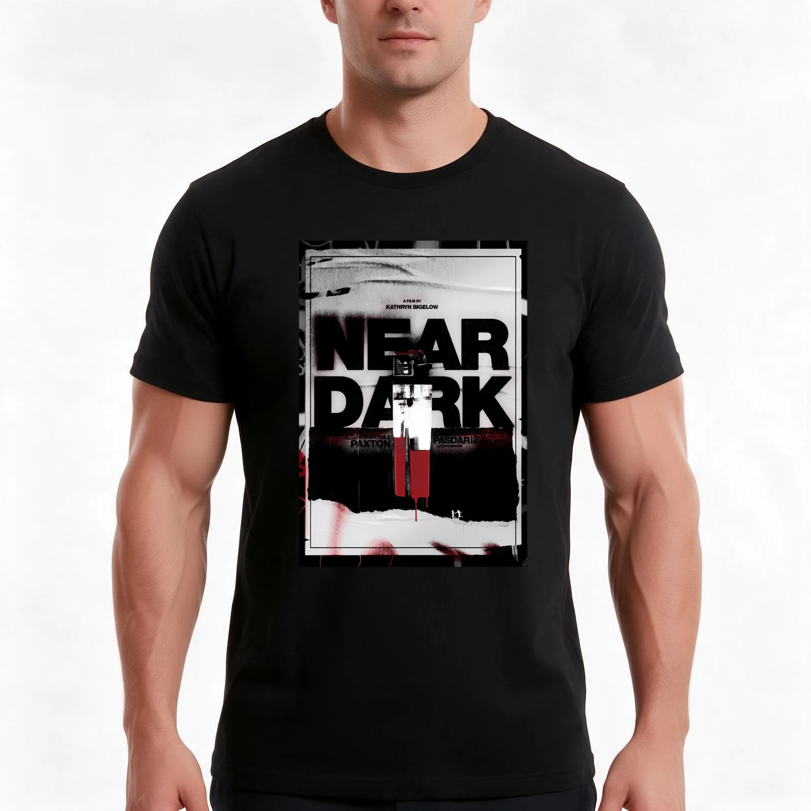 Near Dark (1987) T-Shirt Summer Casual Cotton Tee Oversized Streetwear Tops Vintage Graphic Print Loose Fit Short Sleeve