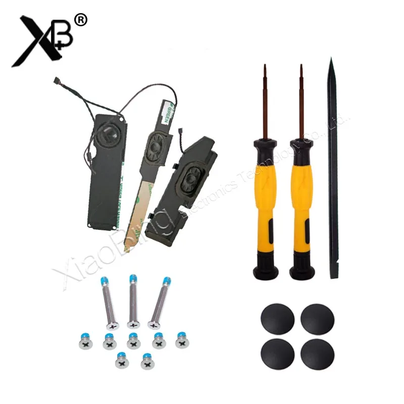 Tornillo de cubierta trasera + pies de goma + destornillador + altavoz izquierdo/derecho para Macbook Pro A1278 A1286 A1502 A1425 A1398