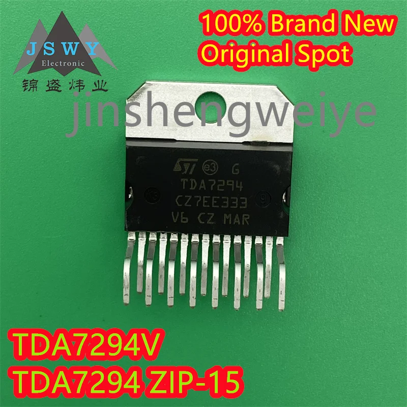 Hot selling IC TDA7294 TDA7294V 100% brand new original audio amplifier chip ZIP15 5PCS free shipping Electronics