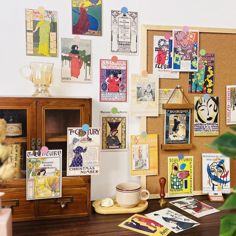 

30 Nordic Art Ins Nordic Decorative Cards Wall Decoration Dormitory Photo Frame Painting Wall Stickers Decorative Cards