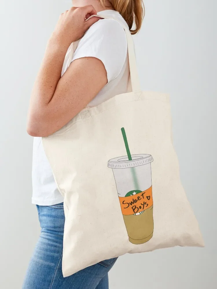 Sweet Boys Coffee Tote Bag tote canvas bags men reusable shopping