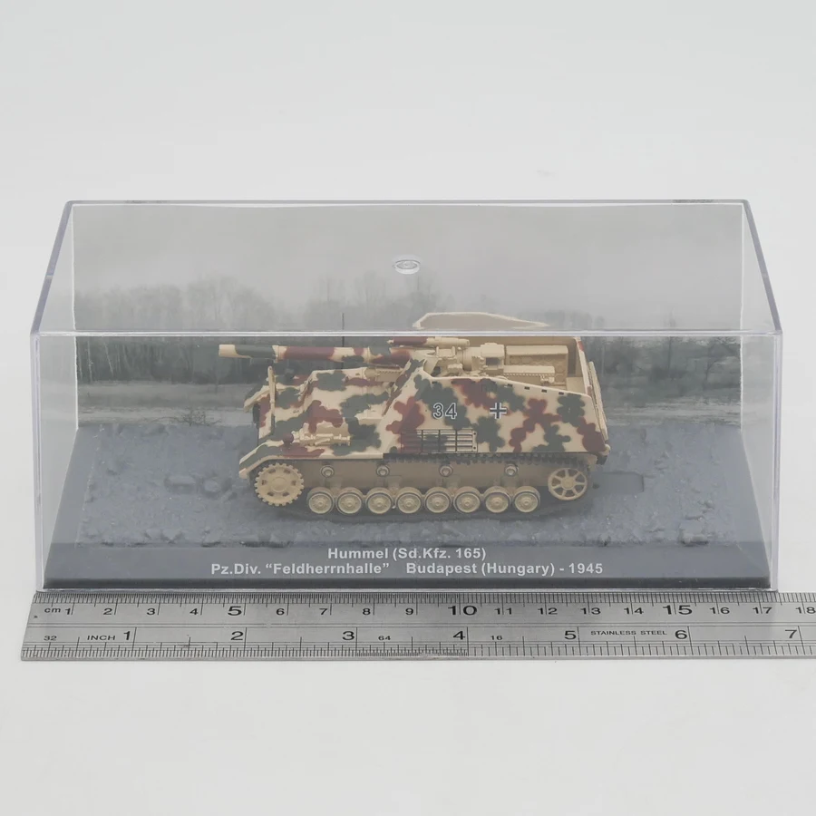 Ixo 1:72 Scale Diecast Alloy Sd. Kfz. 165 Hummel German Tank Model Militarized Combat Track Type Classic Souvenir Adult Gift Toy