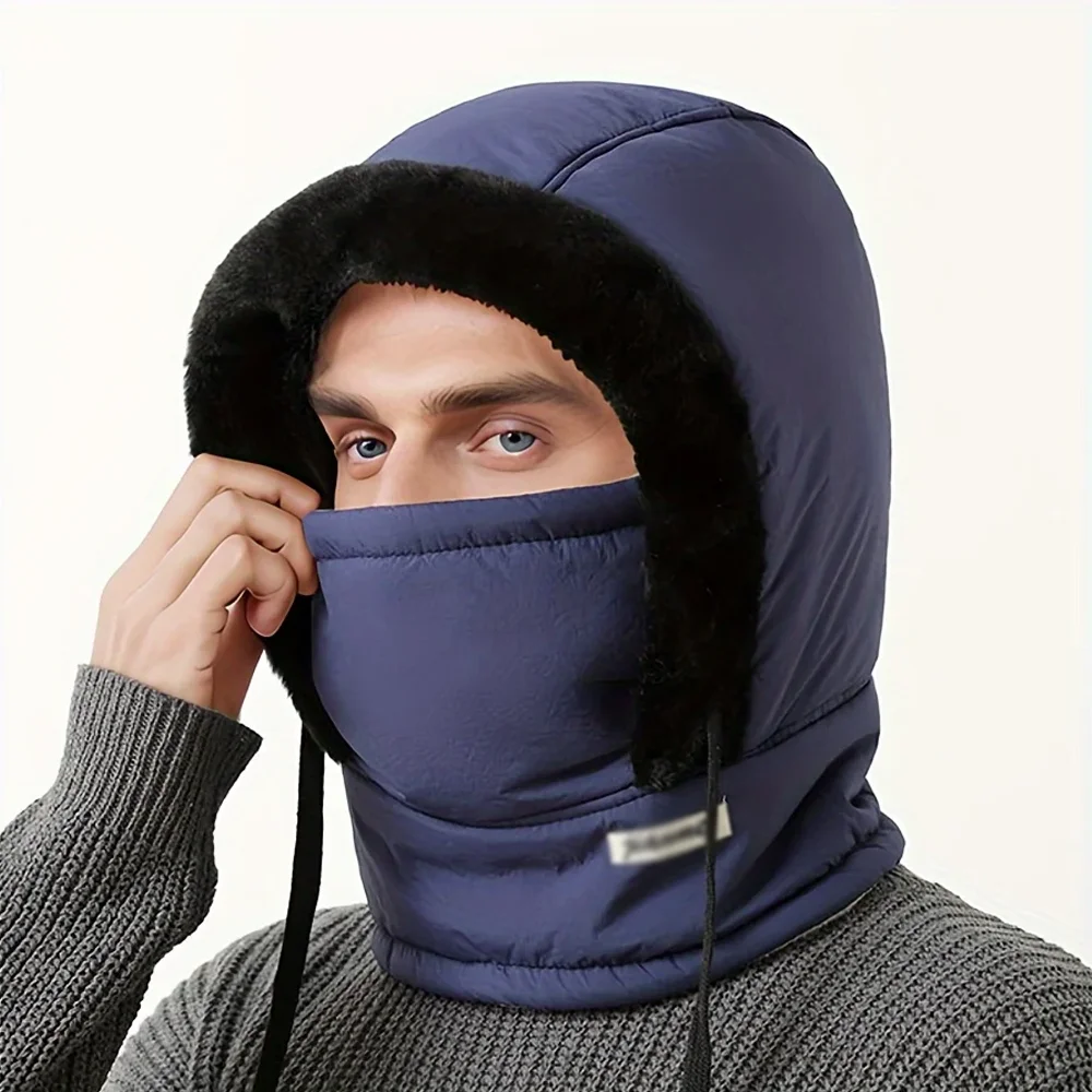 Winter Warm Hat for Men and Women, Autumn and Winter Cycling Ear Protection with Thick Velvet for Cold Protection