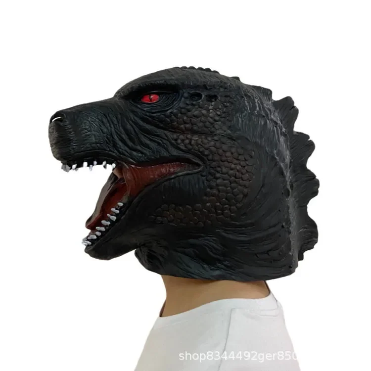 2025 Maschera King Kong Mostro con cappuccio Animale integrale Halloween Horror Dress Up Overlord Dinosauro Costumi e accessori spaventosi