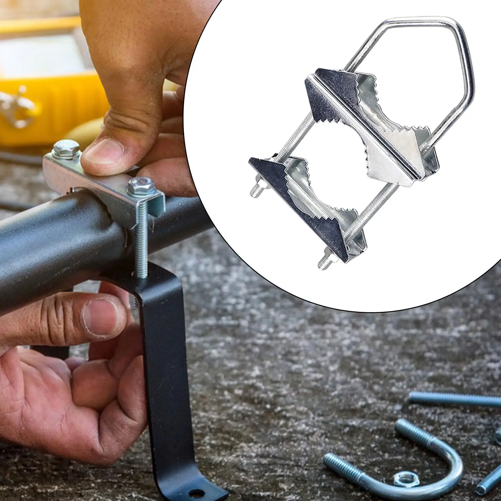 Antenna Mast Clamp for Outdoor Antenna Easy to Install Double Pipe Mounting