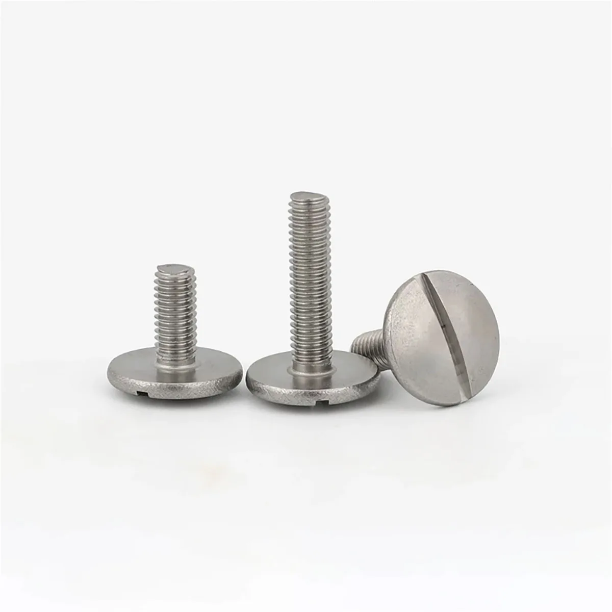 304 Stainless Steel Extra Large Flat Head Screws Slotted Round Flat Head Big Head Fasteners M2.5 M3 M4 M5 M6