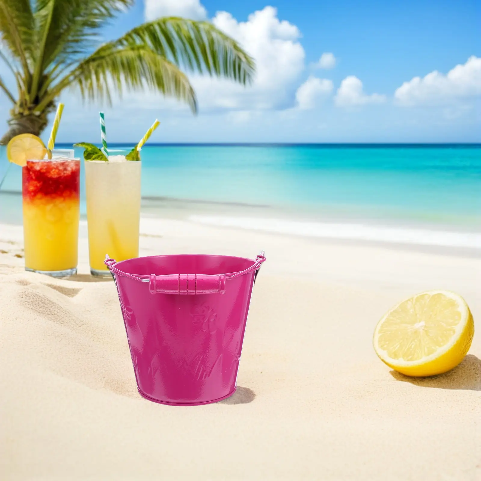 6pcs-beach-buckets-iron-sand-buckets-lightweight-small-wooden-handle-perfect-for-kids-sand-sculpture-kindergarten-water