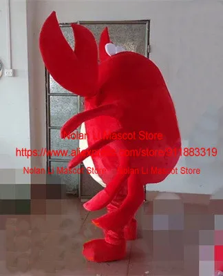 High Qualit Custom 3 Style Red Blue Green Crab Mascot Costume Cosplay Unisex Cartoon Anime Fancy Dress Party Adult Size Gift 243