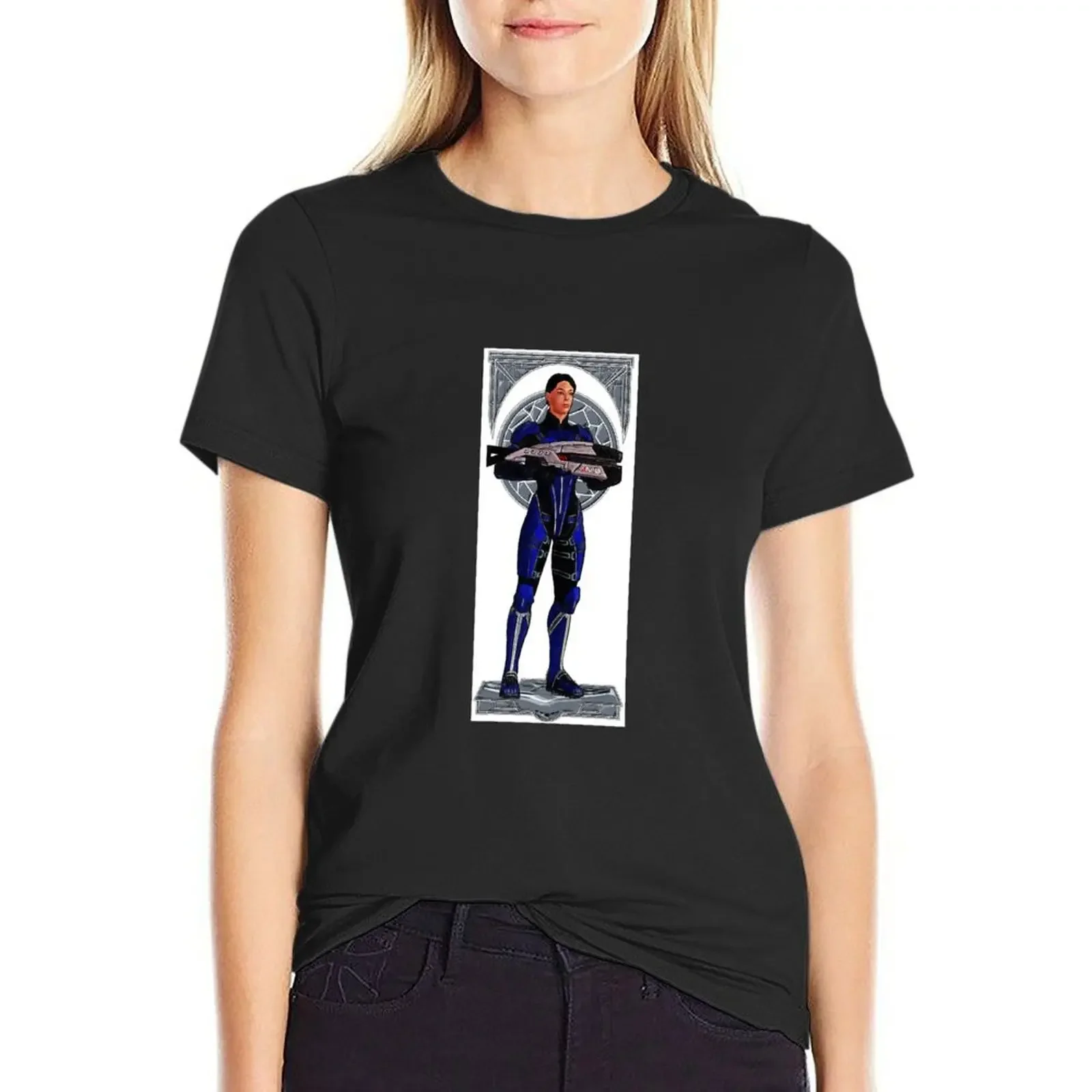 

Ashley T-Shirt vintage summer tops anime clothes Woman clothes