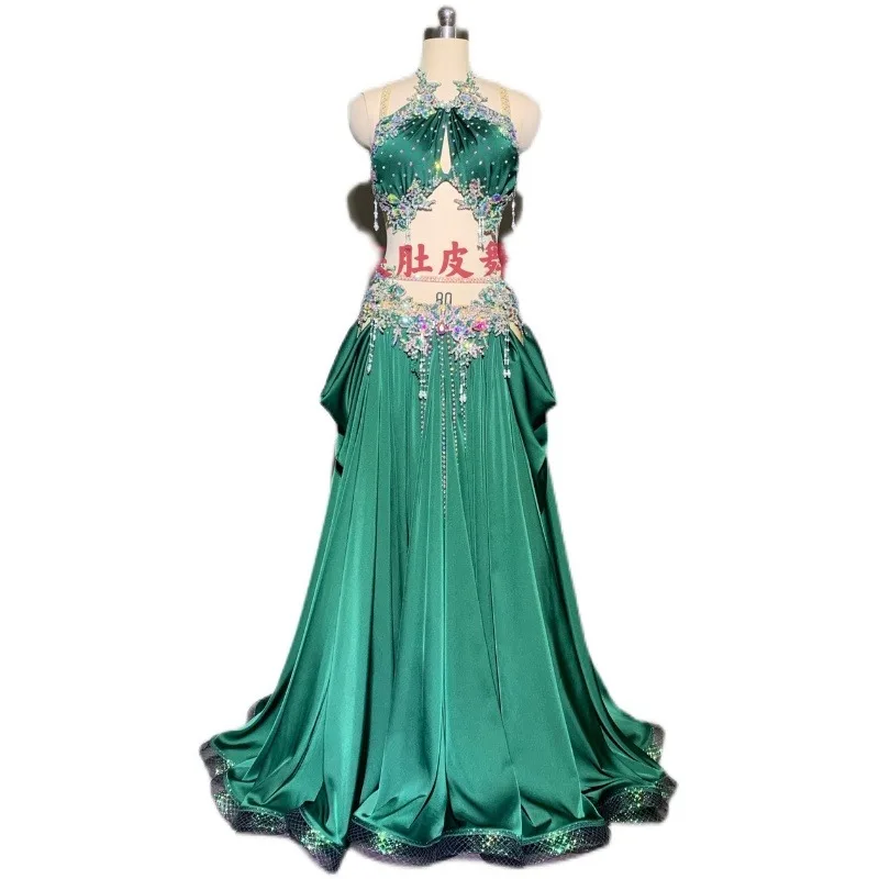 

Индивидуальные костюмы для танца живота, большая юбка, костюм для восточного танца, костюм для соревнований личной команды, бюстгальтер для танца живота