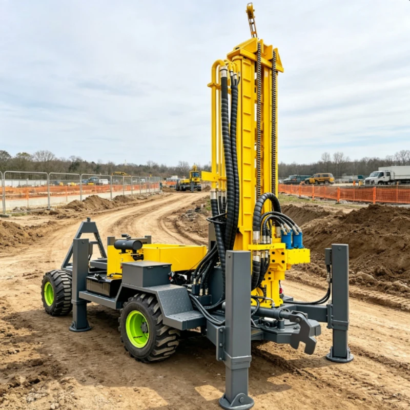Portable Diesel Pneumatic Water Well 200m Borehole Drilling Machine Deep Well Rotary Drilling Rig Mobile Drilling Rig Equipment
