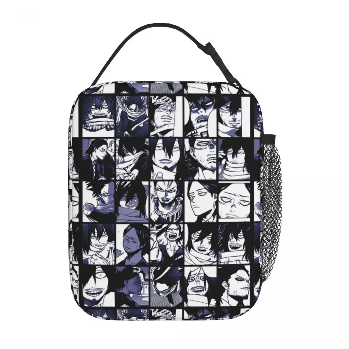My Hero Academia Aizawa Shota Collage Lunch Bag High Capacity Lunch Container Thermal Bag Tote Lunch Box Office Travel Men Women