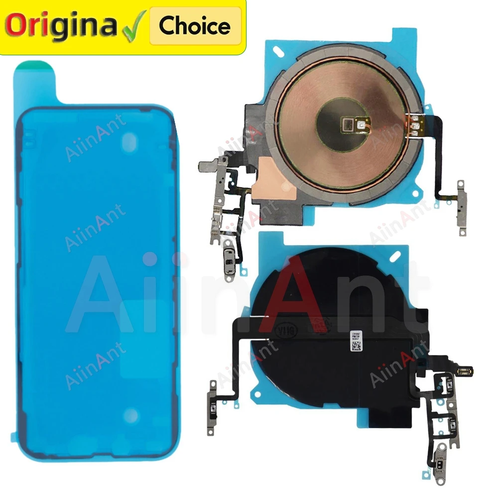 Seal Sticker + Flex Power NFC Coil Magnet Charger Chip Wireless Charging Flex Cable For iPhone 15 14 13 12 Pro Max Plus Mini 