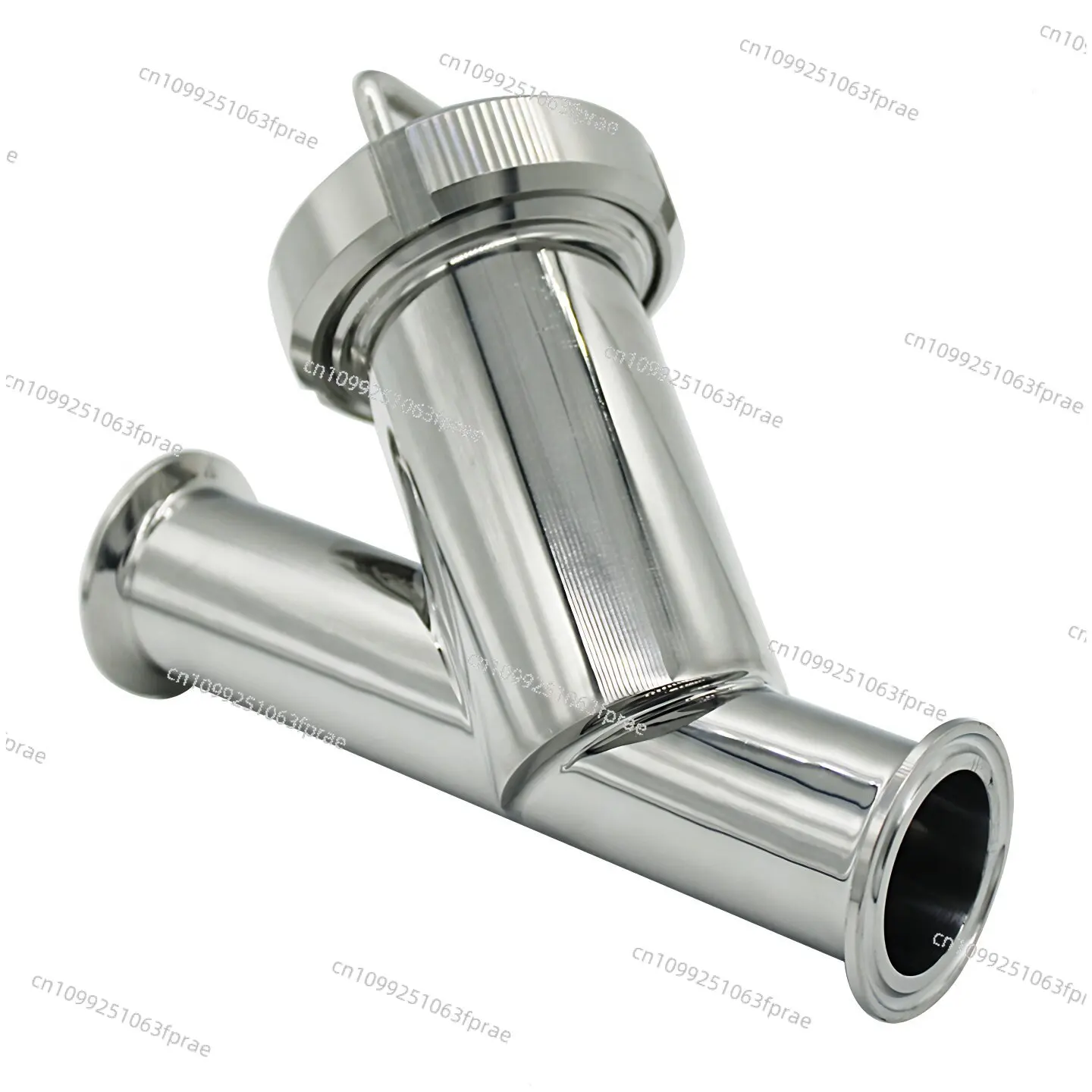 304/316L stainless steel quick-loading Y-type filter Sanitary chuck diagonal plug-in quick-opening pipe filter