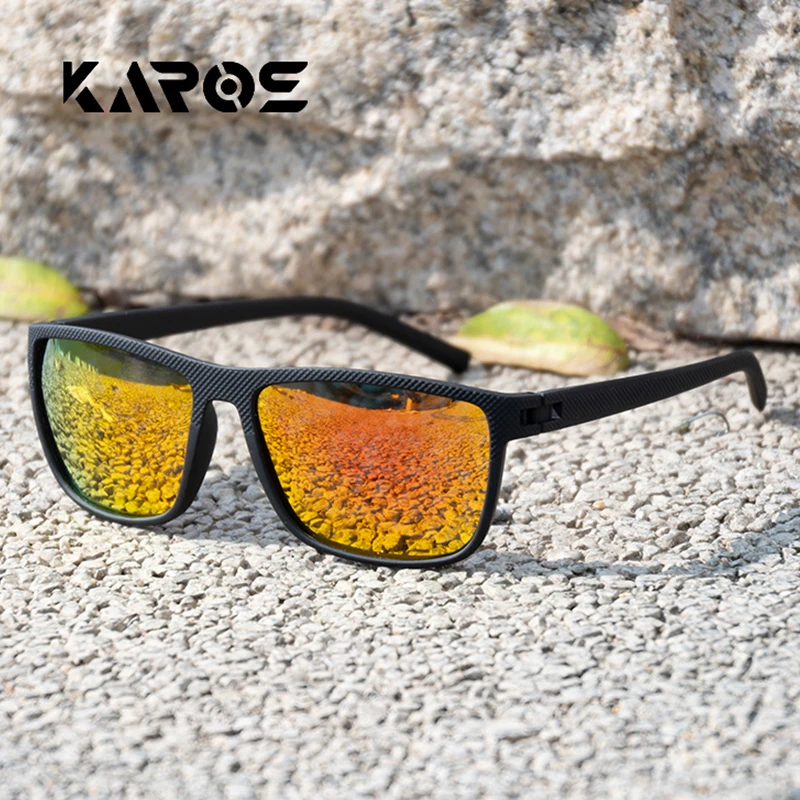 KAROS Fashion Polarized Cycling Sunglasses Men Women UV400 Sun Glasses Sports Goggle Camping Hiking Bicycle Eyewear Equipment