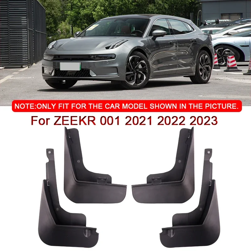 

For ZEEKR 001 2021 2022 2023 Car Styling ABS Car Mud Flaps Splash Guard Mudguards MudFlaps Front Rear Fender Auto Accessories
