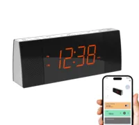 Bedside Bluetooth Alarm Clock with APP Control FM Radio Dual Alarm Snooze USB Charging Dimmer - Modern Digital Wake-Up Light