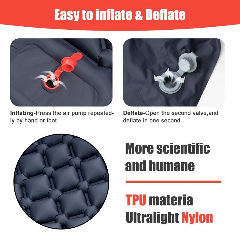 PACOONE Ultralight Inflatable Camping Mattress 4