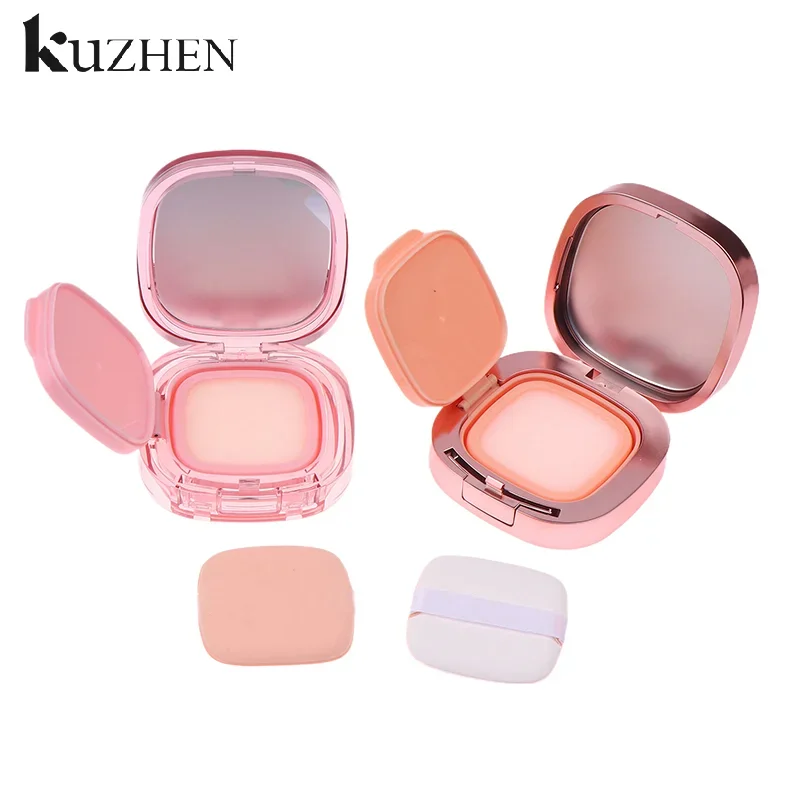 Platz Leere Luft Kissen Puff Box Tragbare Kosmetik Make-Up Fall Container Mit Pulver Schwamm Spiegel Für BB Creme Foundation Diy