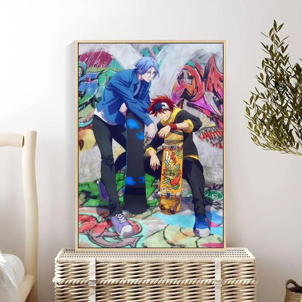 SK8 Anime Poster Arte autoadesiva Adesivo de papel à prova d'água Café Casa Bar Decoração de parede de sala