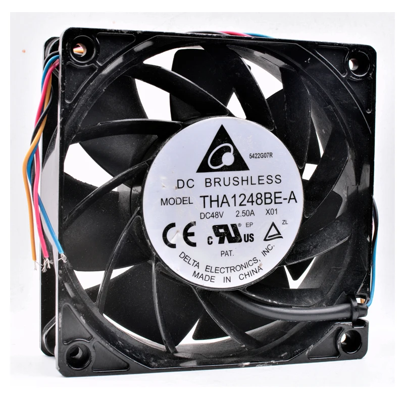 

Original THA1248BE-A 12038 12cm 48V 2.50A aluminum frame communication equipment high wind pressure cooling fan