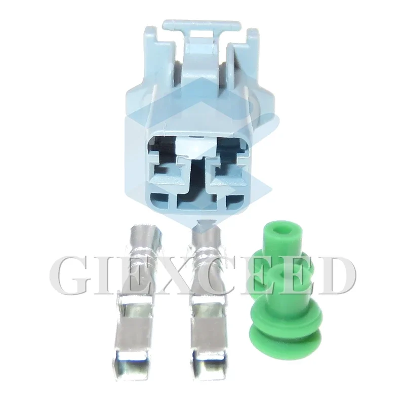 2 Sets 2 Pin Auto Parts 2.2 Series Electrical Wire Cable Connector AC Assembly Automotive Waterproof Plastic Female Socket