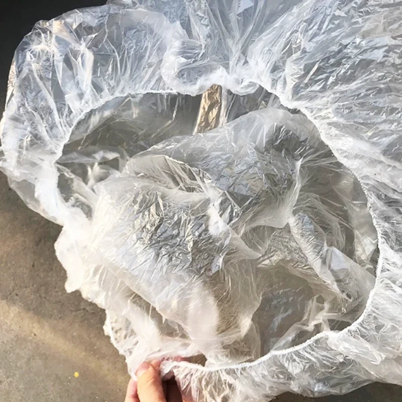 

Plastic Protective Cover for Disposable Car Tires Anti Dog Urine Spray Protection Transparent Bag Wheel Hub Anti-pollution