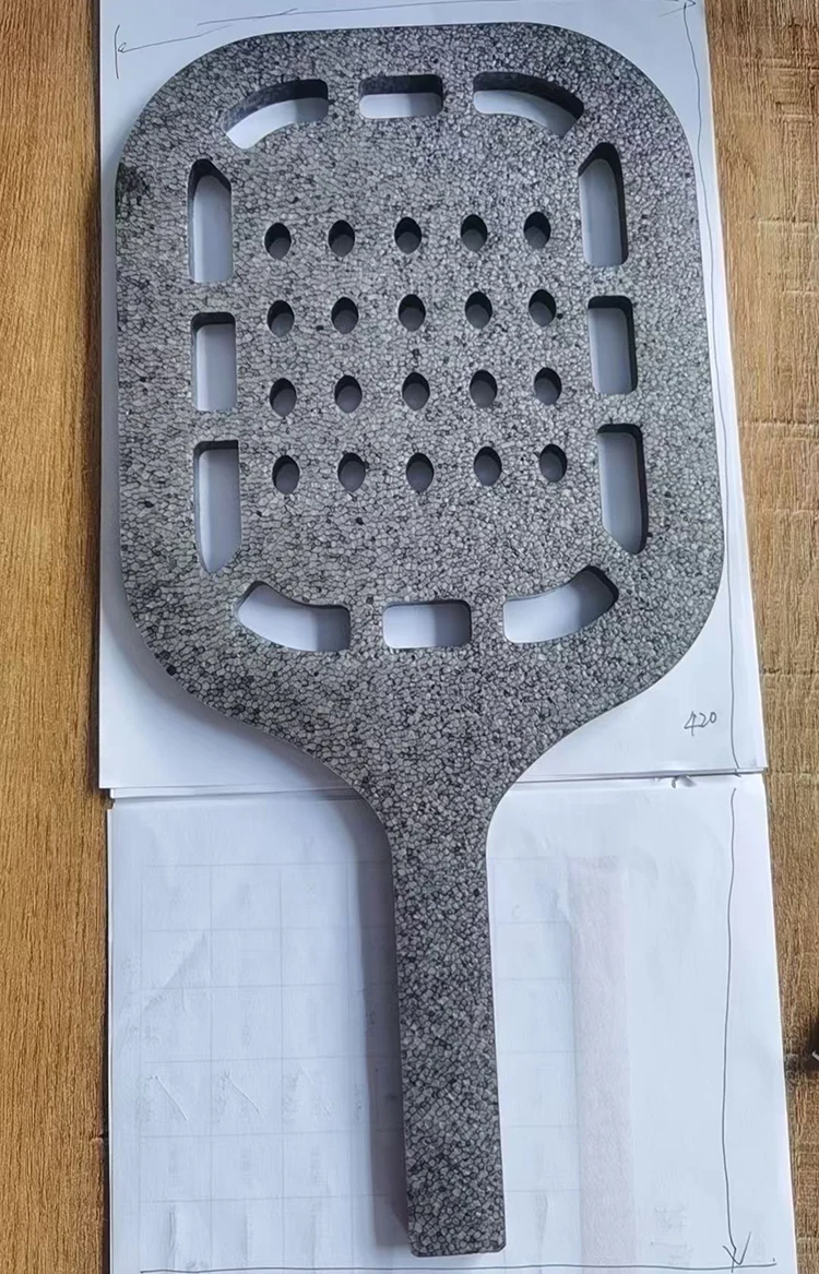 Full foam core paddle carbon fiber + fiberglass racket thermoformed pickle paddle