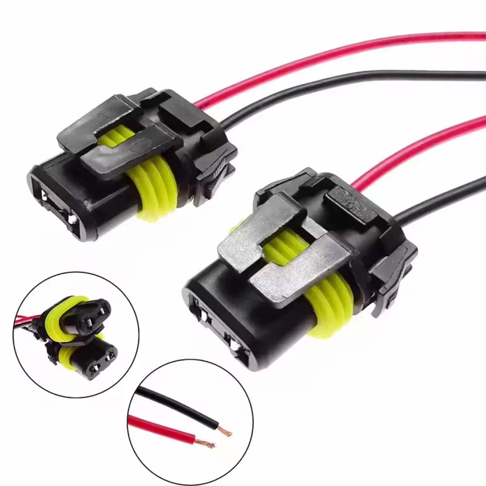 100PCS 9005 HB3 9006 HB4 LED Halogen HID Bulb Socket Female Adapter Connector for LED Headlight Fog Lamp Lights Bulbs