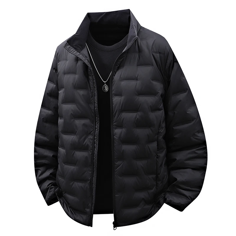 

Lightweight American Sle down Jaet for Men And Boys ort Casual Trendy No Cap Stand Collar Outdoor Ci Leisure Wear