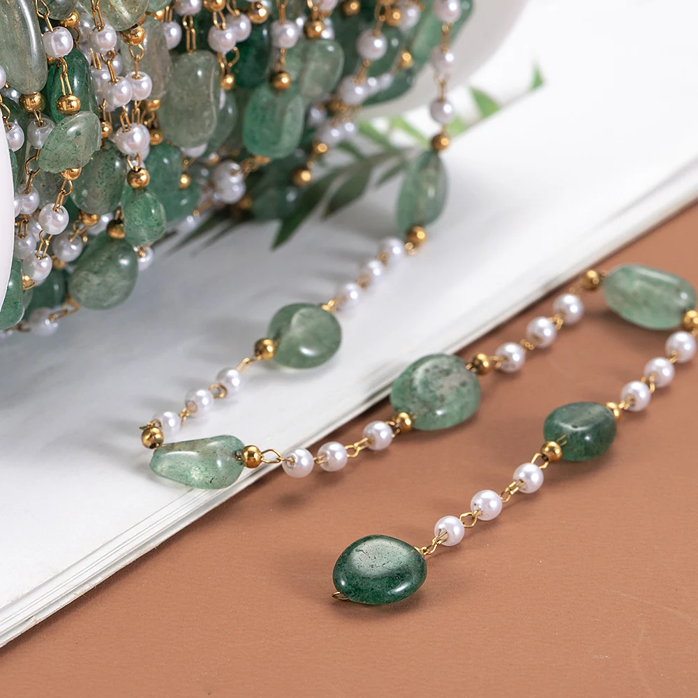 

1 метр/пакет, фиолетовый кристалл, натуральный камень, принадлежности для самостоятельного изготовления ювелирных изделий, цепочка из нержавеющей стали, аксессуары ручной работы «сделай сам»