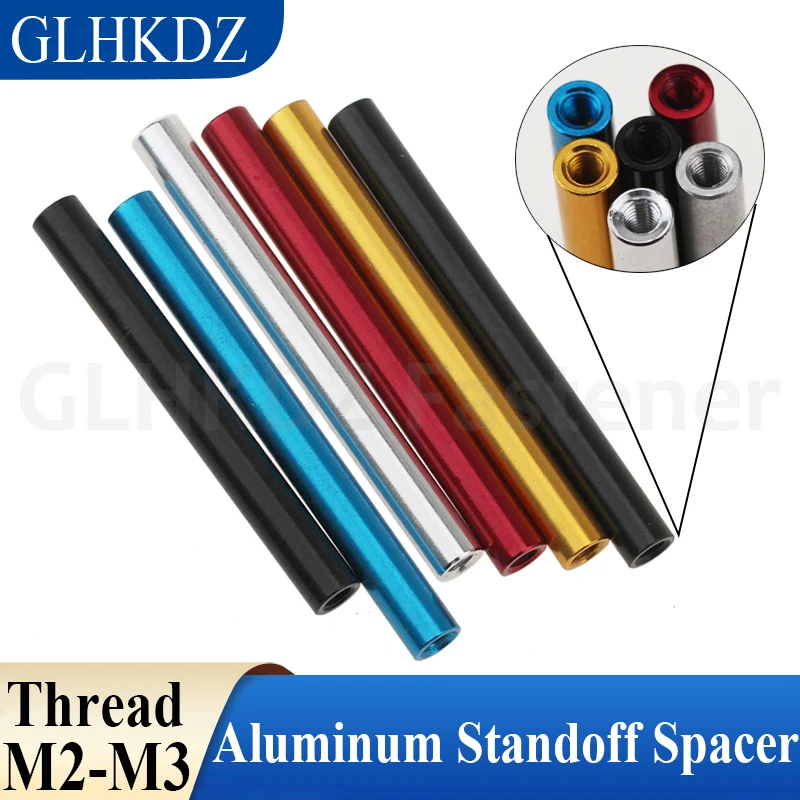 

M2 Colourful Round Aluminum Standoff Spacer 6 Colors Aluminum Spacer Standoff Column Rod for RC Model Parts
